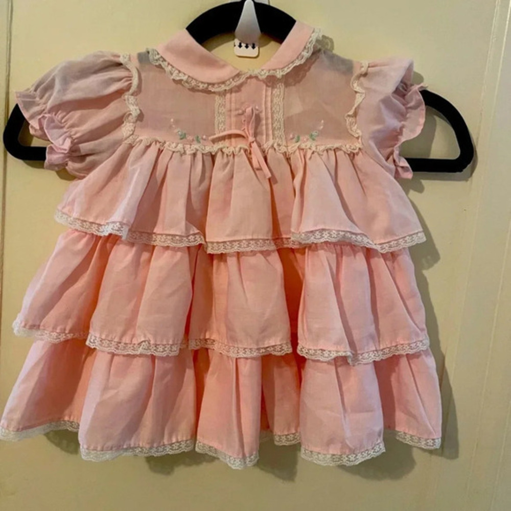 Vintage Collections for Children Baby Girl pink dress 18 months
